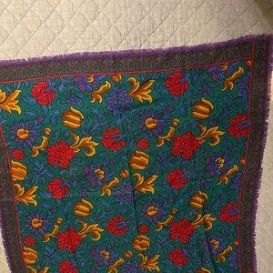 Vintage Liz Claiborne Colorful‎ Floral Scarf